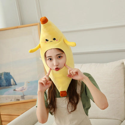 Funny Plush Banana Hat