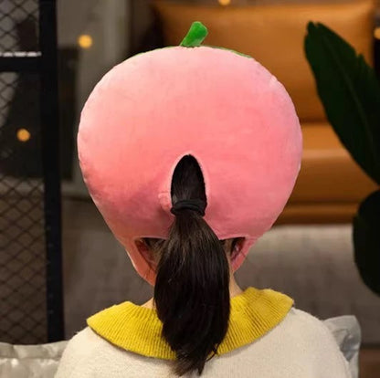 Funny Plush Strawberry Hat