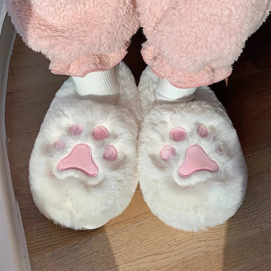 Rigid Sole Cat's Paw Slipper