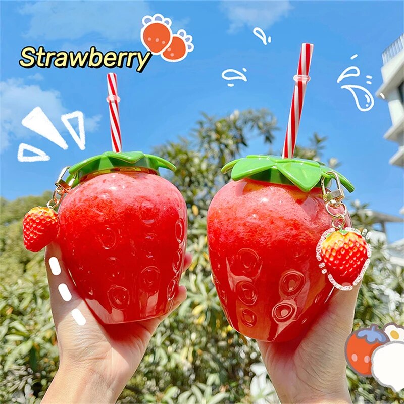 Kawaii Strawberry Water Bottle