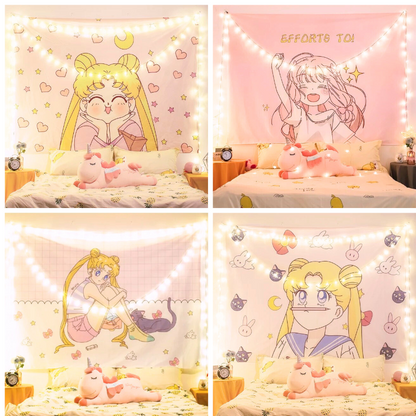 Fluffy Sailor Moon Wall Rug