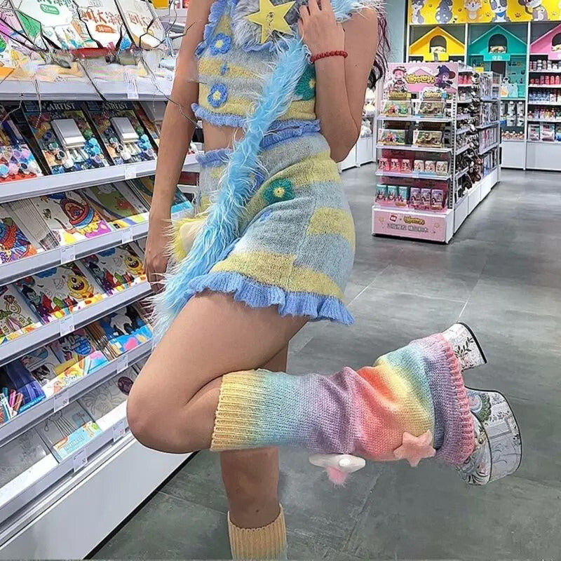 Rainbow Star Leg Warmer