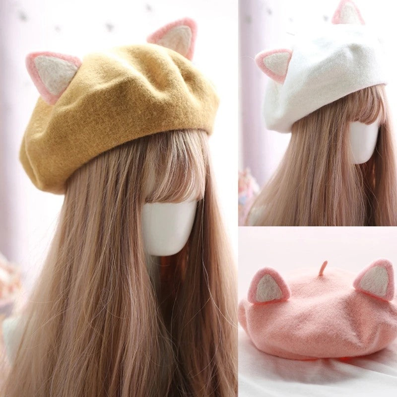 Lovely Cat Ear Beret