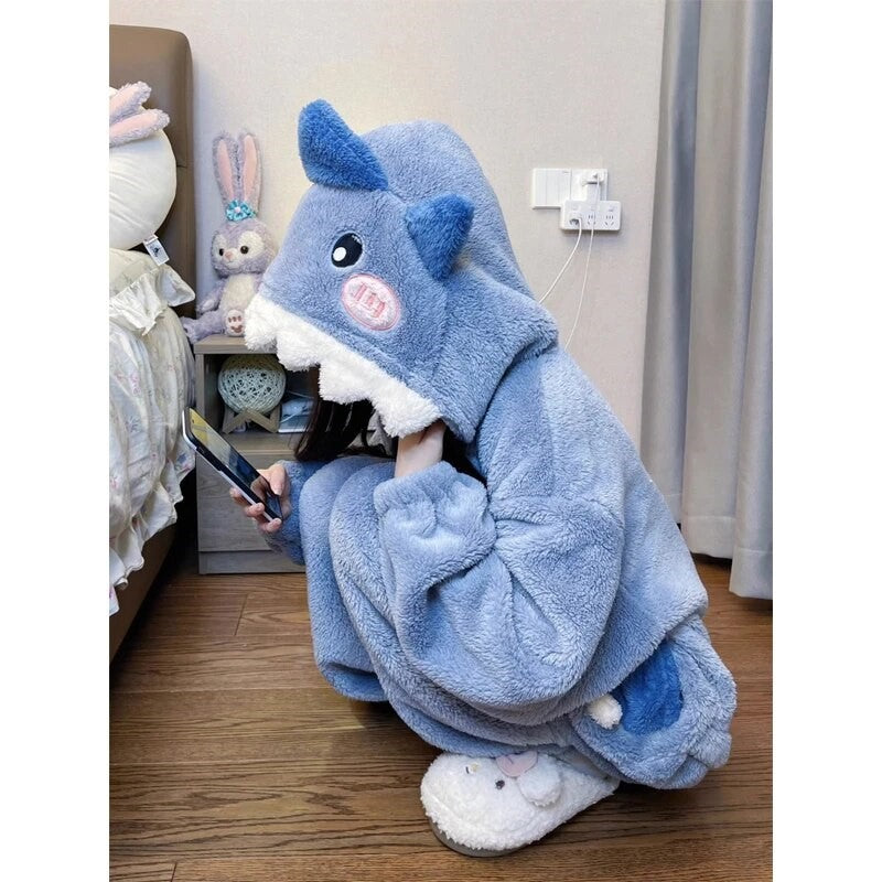 Cute Shark Onesie with Hood