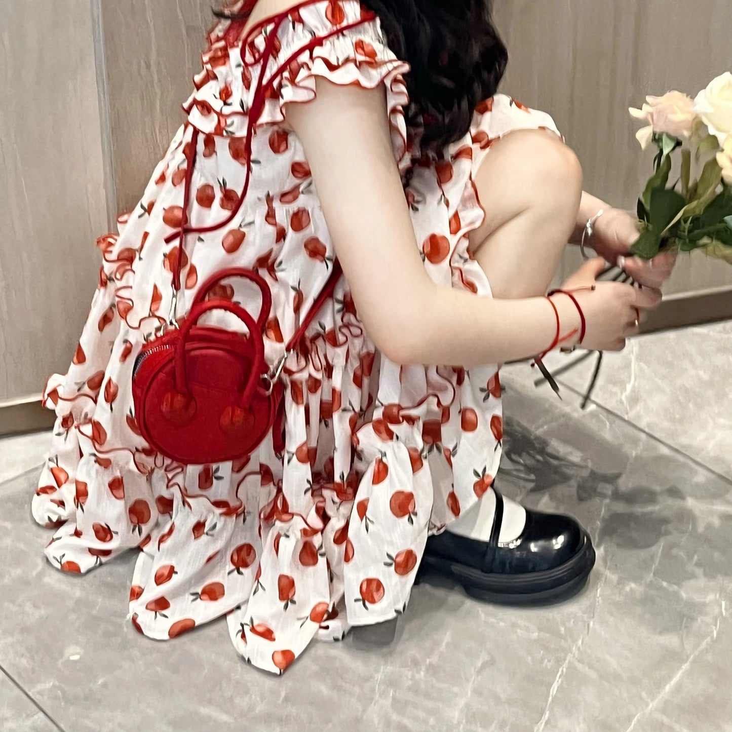 Fresh Apple Pattern Dress