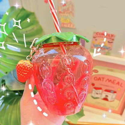 Kawaii Strawberry Water Bottle