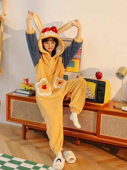 Cute Rabbit Ear Jumpsuit