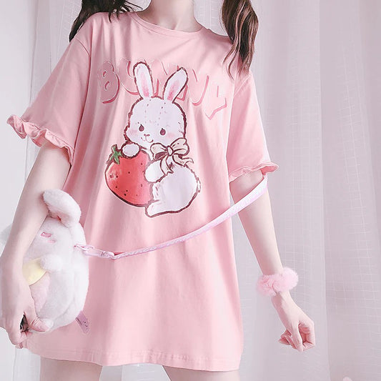 Long Cute Bunny T-shirt