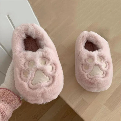 Rigid Sole Cat's Paw Slipper