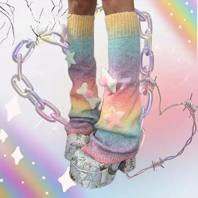 Rainbow Star Leg Warmer