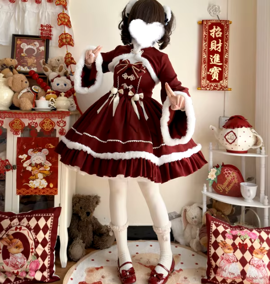 Lolita Dress And Coat Set