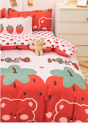 Kawaii Strawberry Bedding Set