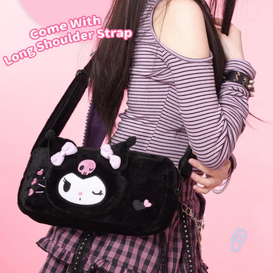 KawaiiSweet Kuromi Plush Carrying Bag