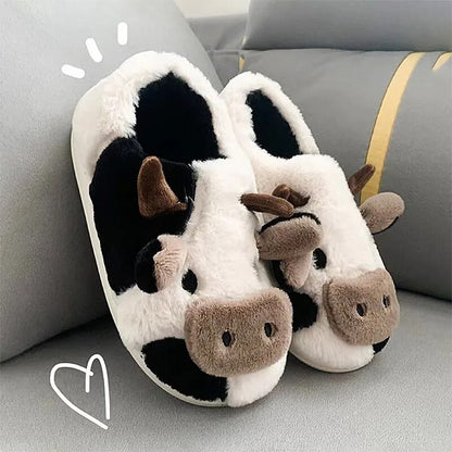 Kawaii Cow Slippers