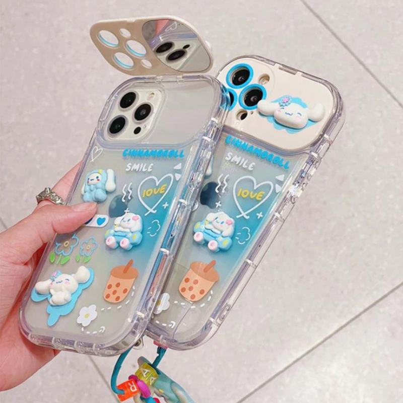 Cinnamoroll Phone Case with Mirror