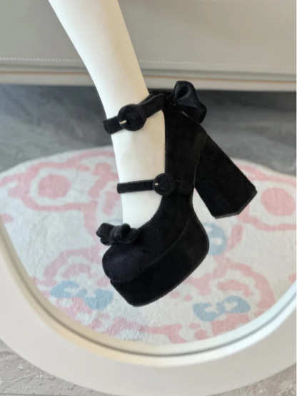 ♡ Cute Doll ♡ - Velvet High Heels