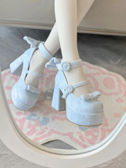 ♡ Cute Doll ♡ - Velvet High Heels