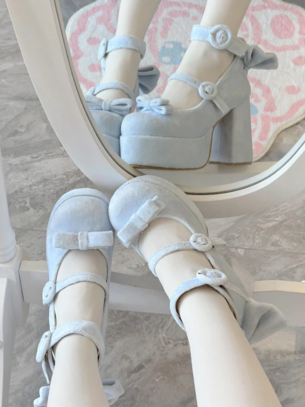 ♡ Cute Doll ♡ - Velvet High Heels