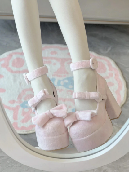 ♡ Cute Doll ♡ - Velvet High Heels