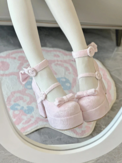 ♡ Cute Doll ♡ - Velvet High Heels