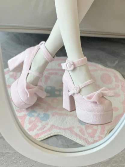 ♡ Cute Doll ♡ - Velvet High Heels