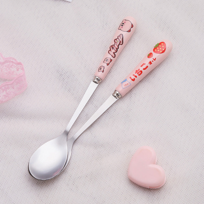 Cute Strawberry And Kirby Spoon