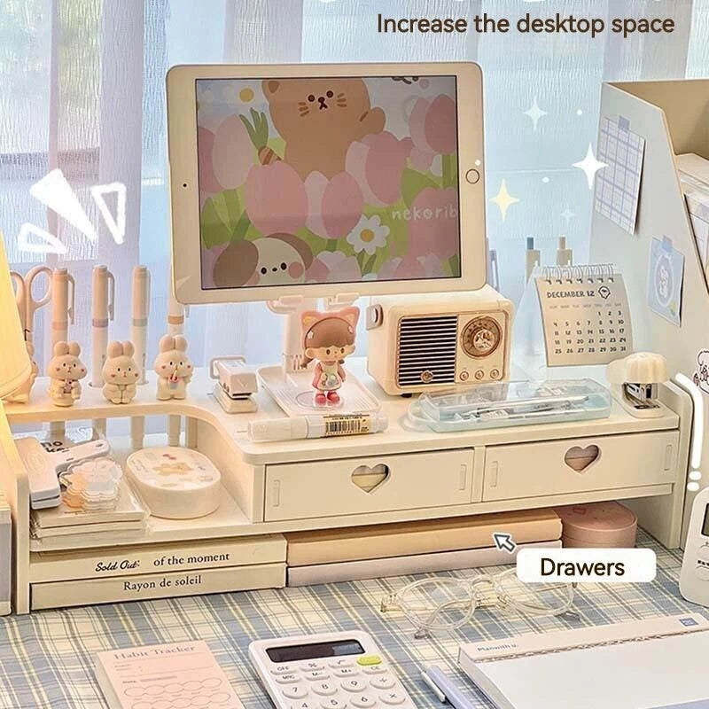 Kawaii Hearts Mini Desktop Drawers