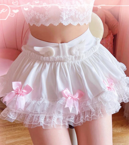 Kawaii Skirt With Angel Wings