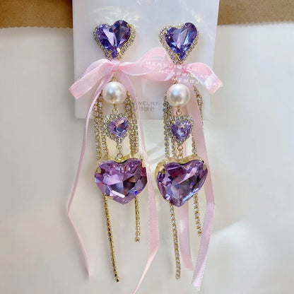 Shiny Heart Earrings