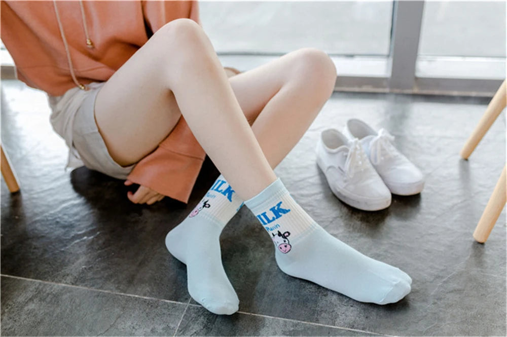 Cute Milk Socks