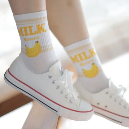 Cute Milk Socks