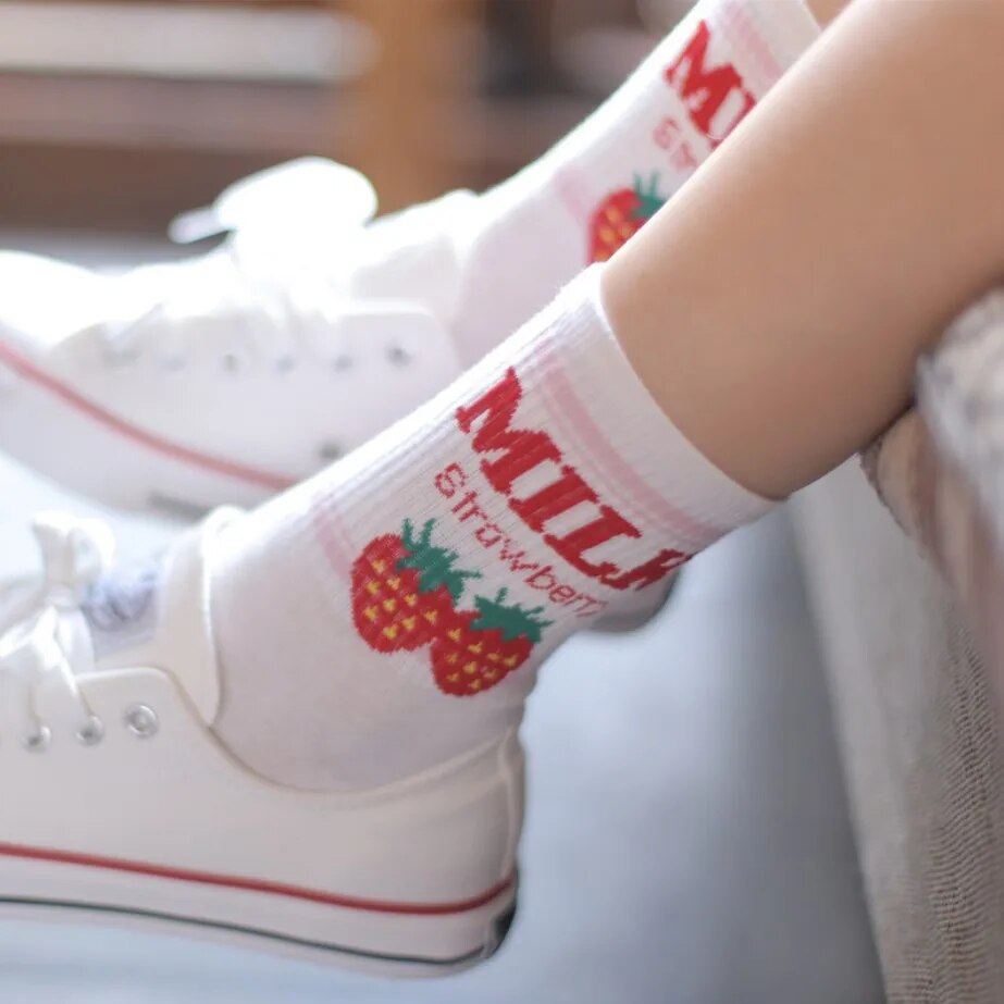 Cute Milk Socks