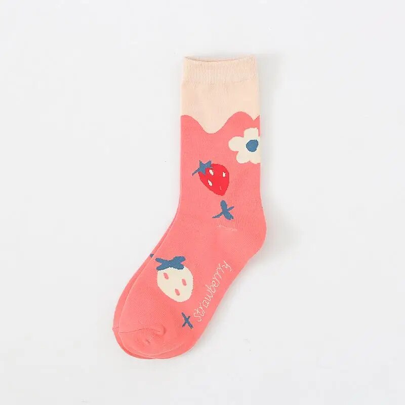 Sweet Strawberry Socks