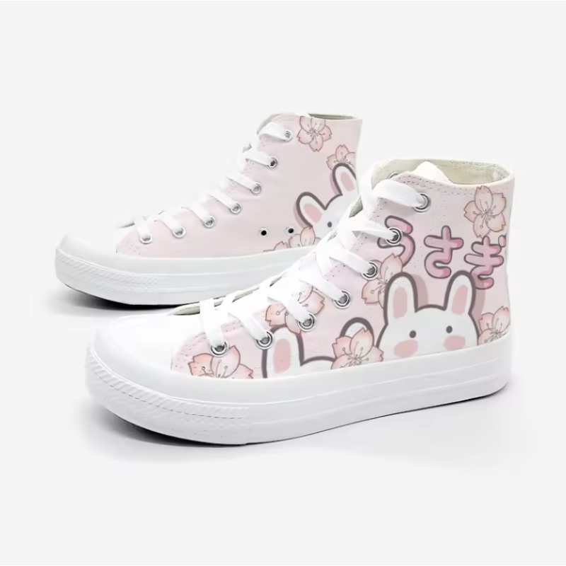 Kawaii Bunny Canvas Sneakers