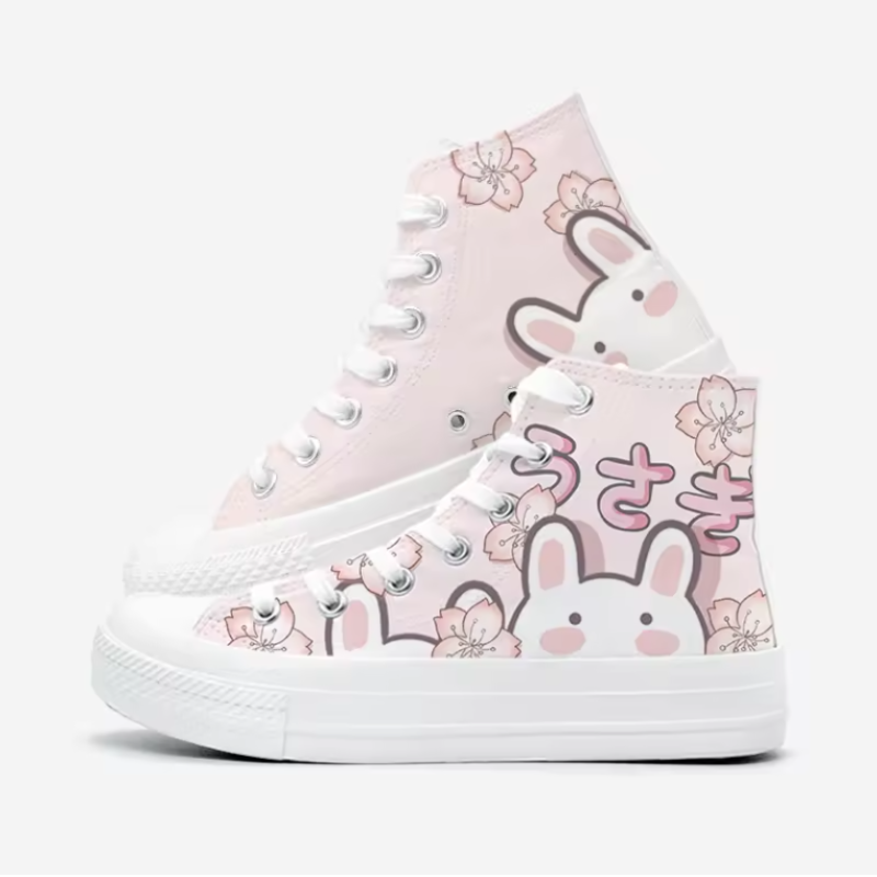 Kawaii Bunny Canvas Sneakers