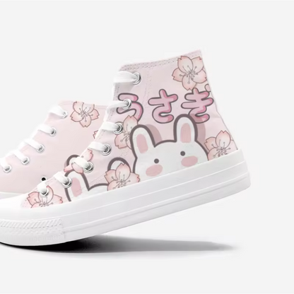 Kawaii Bunny Canvas Sneakers