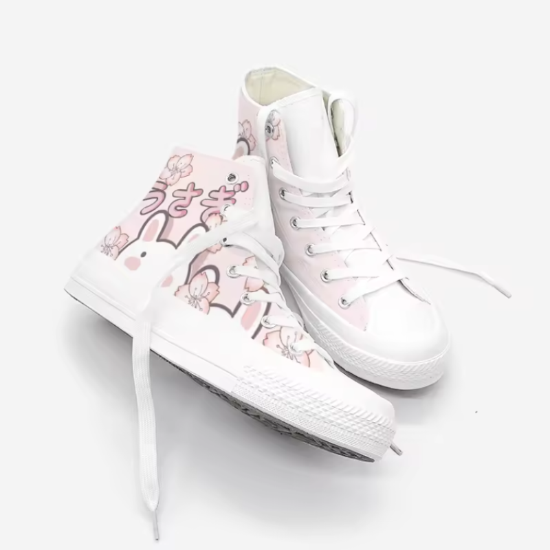 Kawaii Bunny Canvas Sneakers