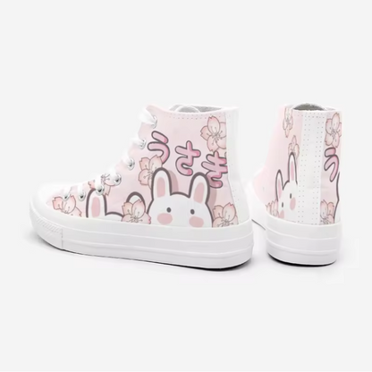 Kawaii Bunny Canvas Sneakers