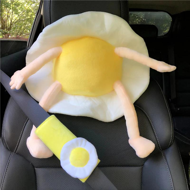 Kawaii Egg Headrest And Shoulder Pad