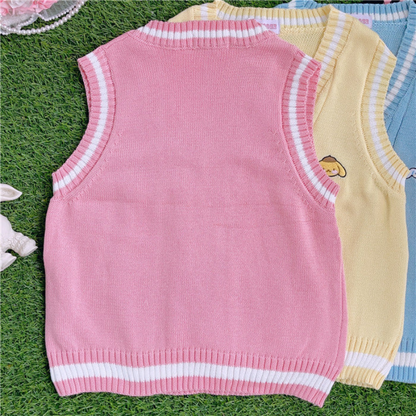 Kawaii Knitted Vest Sweater