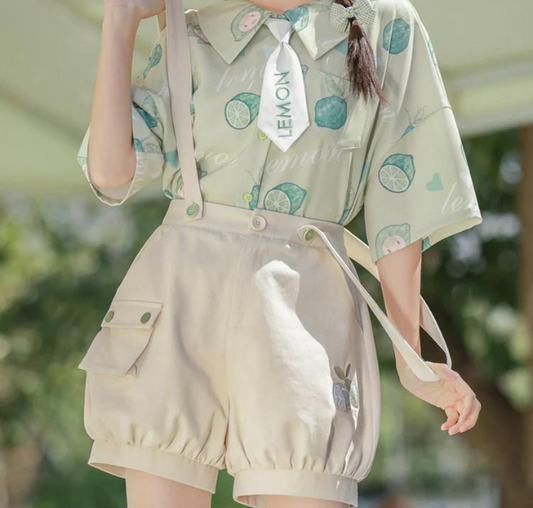 Kawaii Lemon Outfit Set
