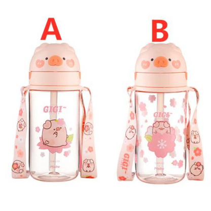 Kawaii Pig Water Bottle