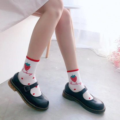 Kawaii Strawberry Socks