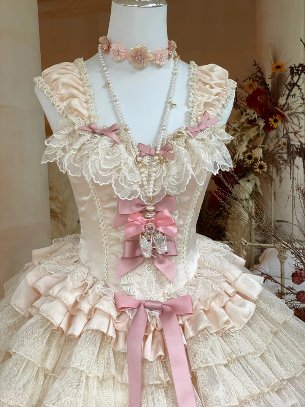 Light Pink Marie Antoinette Style Short Dress