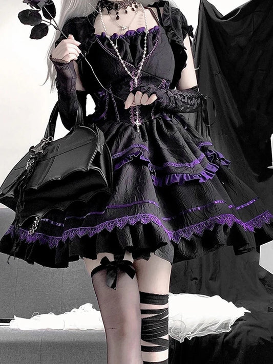 Lolita Gothic Dress With Bow on the Back