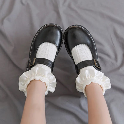 Short Sock With  Ruffle