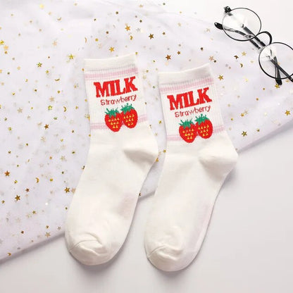 Cute Milk Socks