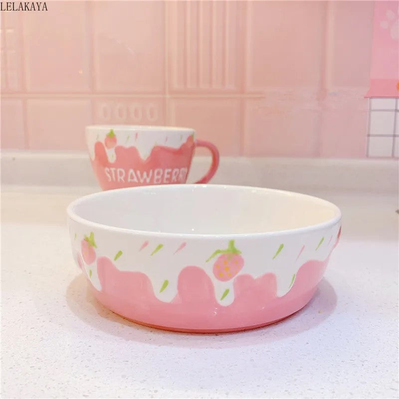 Cutie Strawberry Mug And Spoon