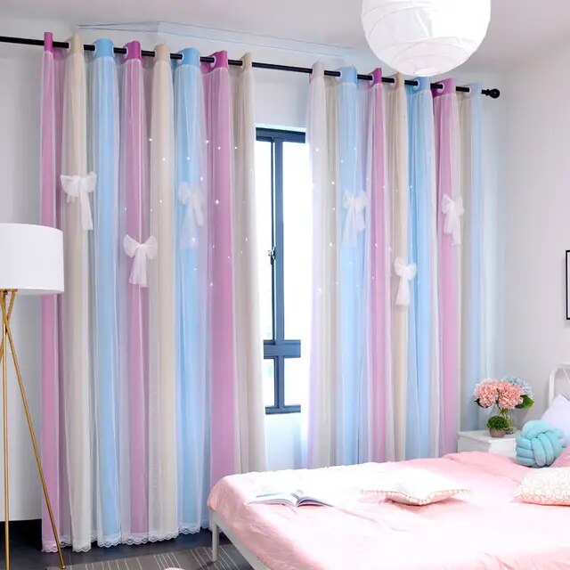 Kawaii Rainbow Curtain