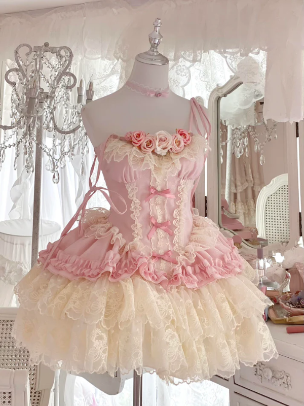 Romantic Rose Rococo Dress